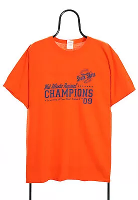 Buy Vintage Orange Mid Atlantic Champions TShirt - Large • 18£