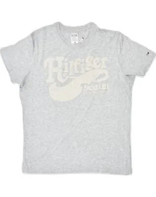 Buy TOMMY HILFIGER Mens Graphic T-Shirt Top Medium Grey Cotton TN32 • 9£