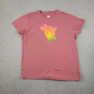 Buy San Angelo Texas Shirt Womens Extra Large Red Pink Roadrunner Cactus Graphic Tee • 14.17£
