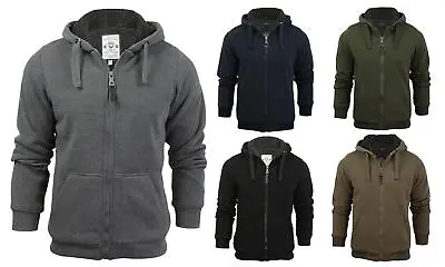 Buy Mens Hoodie Brave Soul Zipped Sherpa Lined Hooded Sweatshirt Hoodie Warm Jacket • 22.99£
