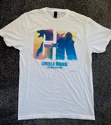 Buy Brand New Godzilla X Kong Movie Press T-shirt 2024 Official Media Merchandise • 35£