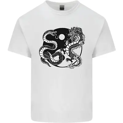 Buy Yin Yang Dragons Japan Japanese Mens Cotton T-Shirt Tee Top • 9.99£
