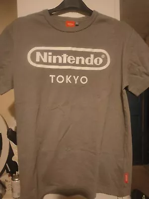 Buy Nintendo Tokyo Store Logo, Grey, Gray, T-shirt, Small, Japan • 24.99£