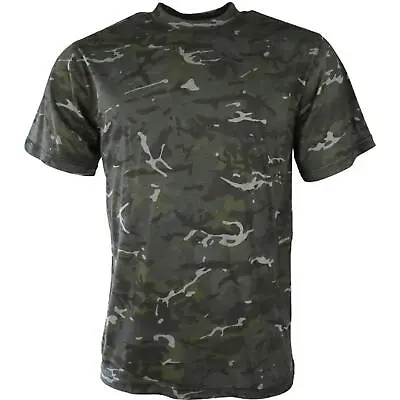 Buy Kombat UK Mens Tactical Army Military Plain Camouflage Crew Neck T Shirt • 8.39£