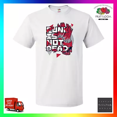Buy Punk Is Not Dead TShirt T-Shirt Tee Modern Edgy Art Fresh Music Festival Rock • 14.99£