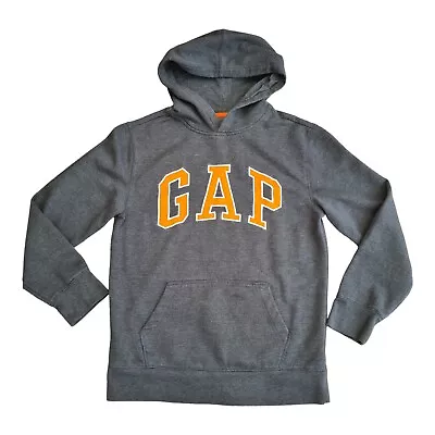 Buy Gap Boys Grey / Orange Spell Out Cotton Jumper Hoodie Size 2XL -242 • 12£