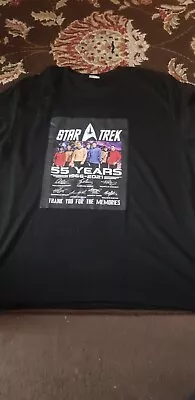 Buy Star Trek  55 Th Anniversary T Shirt Size L/xl • 10£