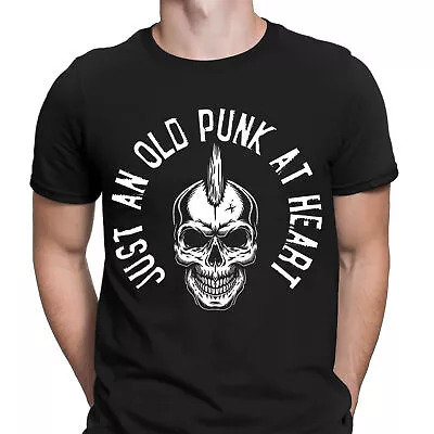 Buy Just An Old Punk At Heart Band Guitar Drums Music Mens T-Shirts Tee Top #NED • 9.99£