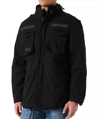 Buy Brandit Giant M65 Jacket Black Mens Field Coat 3 In 1 Army Coat XXL • 66.29£