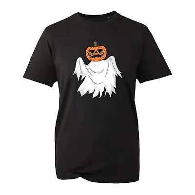 Buy Pumpkin Ghost Halloween T-Shirt, Trick Or Treat Happy Halloween Gift Unisex Top • 8.99£