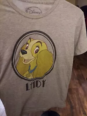 Buy Disney Lady And The Tramp  Lady  Adult T-Shirt Size Small • 9.45£