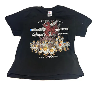 Buy VINTAGE Summer Sanitarium 2003 Metallica Limpbizkit Linkin Park Etc Size L Shirt • 192.83£