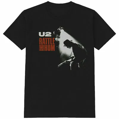 Buy Official U2 Rattle And Hum Mens Black T Shirt U2 Tee • 16.95£
