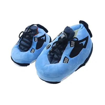 Buy One Size Fits All Aj Style Blue Slippers Snug Shoes Trainers Sneakers Jordan • 22£