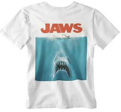 Buy Jaws T-shirt Movie Poster 70s 80s Shark Movie Film Retro Yolo Gift Official Uk • 6.99£