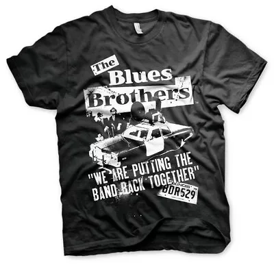 Buy The Blues Brothers Jake And Elwood Police Car Official Tee T-Shirt Mens • 18.27£