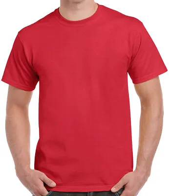 Buy Mens Plain T-Shirt 2 Pack 3 Pack 5 Pack 100% Cotton High Quality Solid Tee Shirt • 9.99£