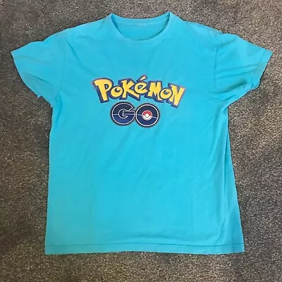 Buy Pokemon Go Light Blue Vintage T-shirt Used Size S  Cl21 • 5.50£