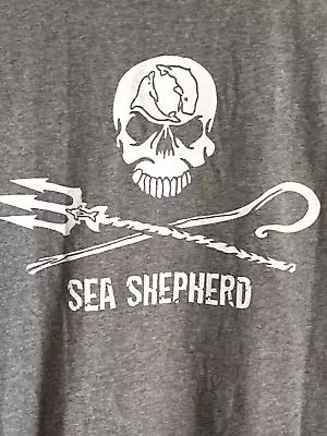 Buy NWT Authentic Sea Shepherd 'Grey Melange Jolly Roger' Women's T-Shirt XL • 33.18£