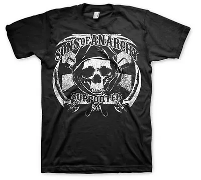 Buy Sons Of Anarchy Soa Samcro Supporter Sickle Skull Reaper Biker T Tee Shirt S-3xl • 33.49£