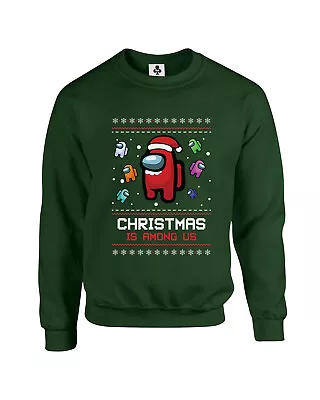 Buy Christmas Is Among Us Adults Xmas Jumper Gaming Funny Sweatshirt  • 19.95£