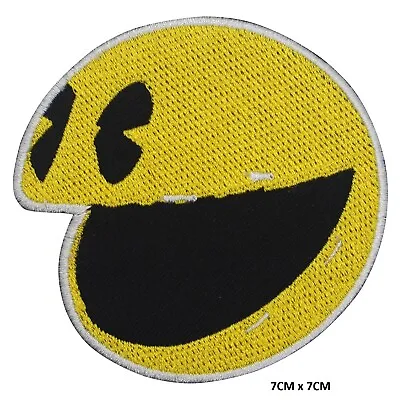 Buy PACMAN Movie Video Game Iron On Sew On Patch Embroidered Badge For Clothes Etc • 2.39£