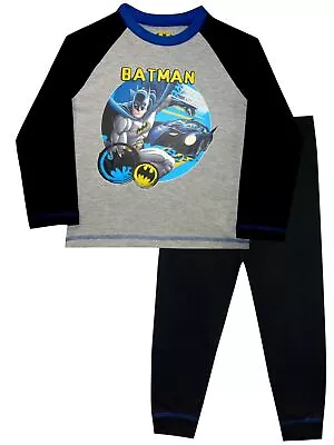 Buy Batman Boys Blue And Grey Cotton 2 Piece Pyjama Set • 8.99£