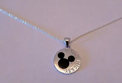 Buy NEW DISNEY COUTURE Sterling Silver 925 Mickey Mouse/Necklace, Chain 18  • 27.98£