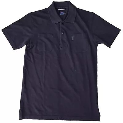 Buy One True Saxon Short Sleeve 2 Pocket Polo Shirt Small Black • 4£