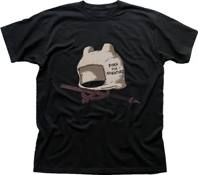 Buy Adventure Time Finn The Human Hat Jake Born For Adventure Cotton T-shirt OZ9704 • 12.55£