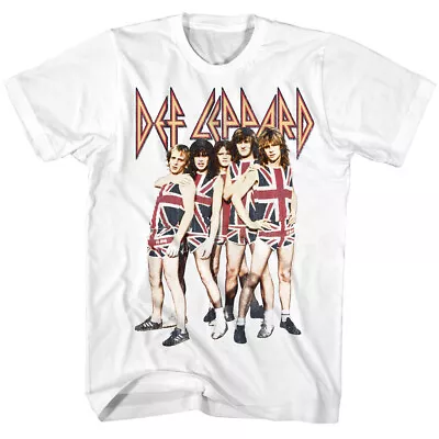 Buy Def Leppard Full Body Band Photo Men's T Shirt Metal Music Merch • 40.37£