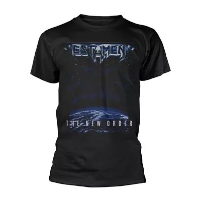 Buy TESTAMENT - THE NEW ORDER BLACK T-Shirt Small • 19.11£