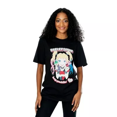 Buy Harley Quinn Unisex Adult Puddin�' Anime T-Shirt BN5632 • 16.09£