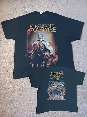 Buy Fleshgod Apocalypse 2017 King Tour T-Shirt - Size 2XL - Heavy Death Metal  • 14.99£