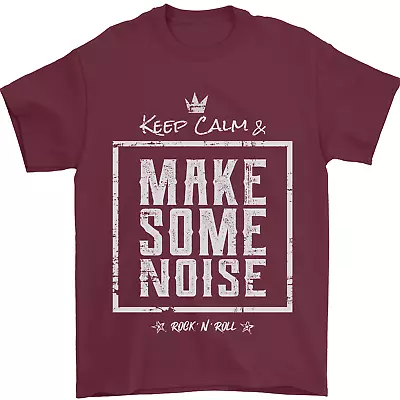 Buy Rock N Roll Keep Calm & Make Some Noise Mens T-Shirt 100% Cotton • 8.49£