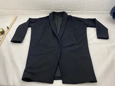 Buy Allsaints Women's Overcoat Size M Black Wool Blend Unique Pea Coat Italian Cloth • 34.90£