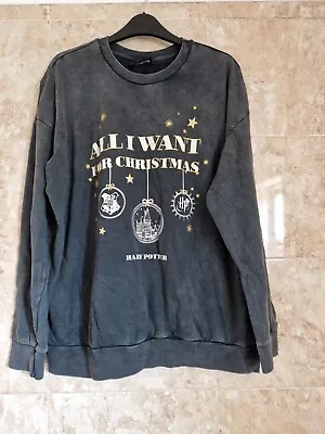 Buy Womens Harry Potter Christmas Sweater Uk 16-18 Large • 3.99£