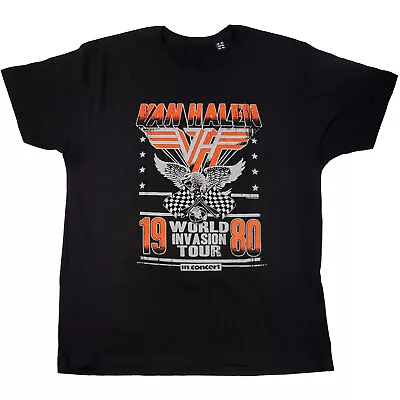 Buy Van Halen Invasion Tour 80 Black T-Shirt - OFFICIAL • 14.89£