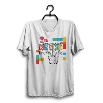 Buy BOARD GAMES Gaming Mens Funny White T-Shirt Novelty Joke Tshirt Clothing Game • 9.95£