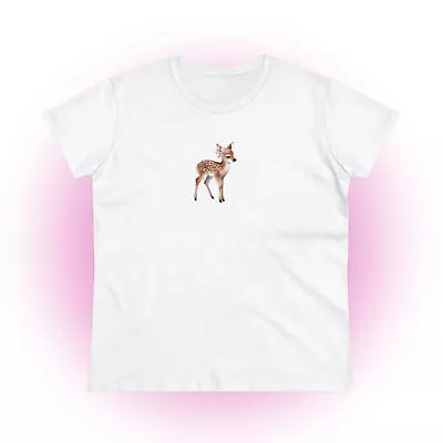 Buy Oversized Coquette Doe Fawn T-shirt,Women 2000s Top, 90s Y2k Clothes Graphic Tee • 10.65£