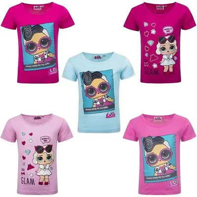 Buy Girls Kids LOL Surprise Dolls Short Sleeve Cotton T Shirt Age 3-8 Years • 4.95£