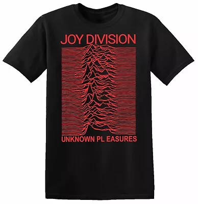 Buy JOY DIVISION Unknown Pleasures T-Shirt Factory Records Men Women Red English • 8.99£