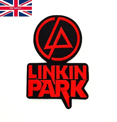 Buy Iron On LINKIN PARK Patch Embroidered Rock Band Logo Patches For Jacket Hat Bag • 2.85£