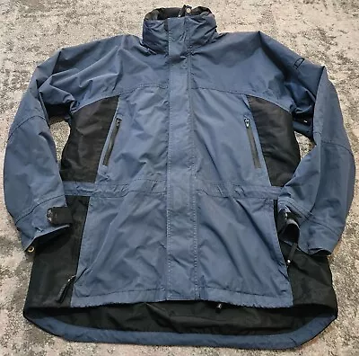 Buy Dickies Two Tone Waterproof Jacket Blue/Black Size L • 24.99£