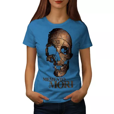 Buy Wellcoda Memento Mori Death Womens T-shirt, Indian Casual Design Printed Tee • 15.99£