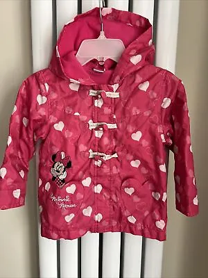 Buy DISNEY Minnie Mouse - Girls Pink Light Jacket / Coat - Size 1.5 - 2 Years • 4.99£