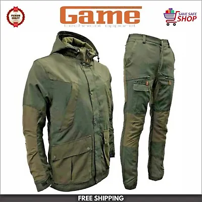Buy Mens Game Scope Waterproof Hunting Shooting Jacket & Trousers Stealth Zip Coat • 18.99£