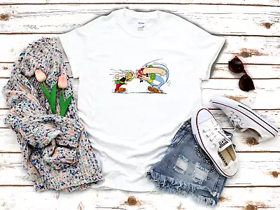 Buy Angry Asterix And Oburix 3/4 Short Sleeve Woman T Shirt K1003 • 9.92£