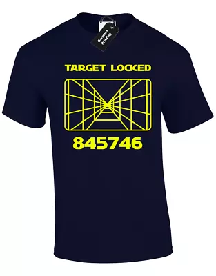 Buy Target Locked Mens T Shirt Star Millennium Falcon Darth Jedi Wars Luke Han Yoda • 7.99£
