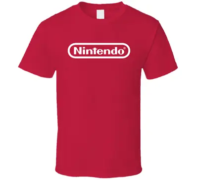 Buy Official Retro Style Red Nintendo Logo Gaming Tee T Shirt Mens Womens Uk L Xl • 9.95£